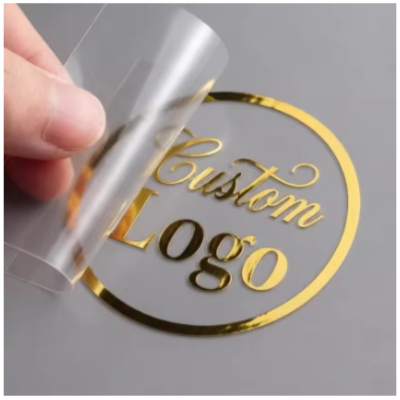 3D Printing Gold - Etiqueta adhesiva personalizada en relieve con