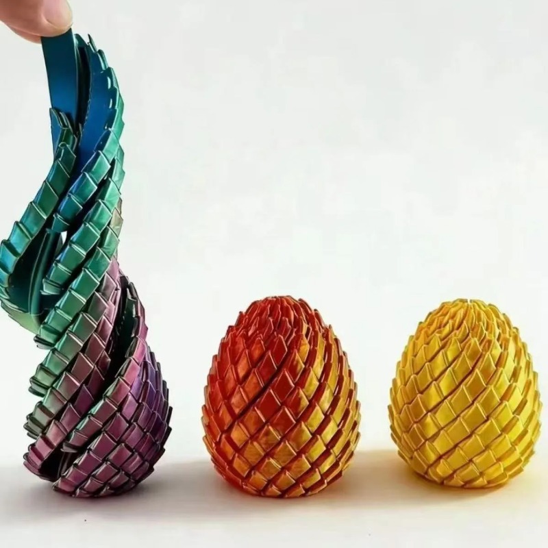 3D Printing Egg - Huevo de Dragón Espiral Impreso en