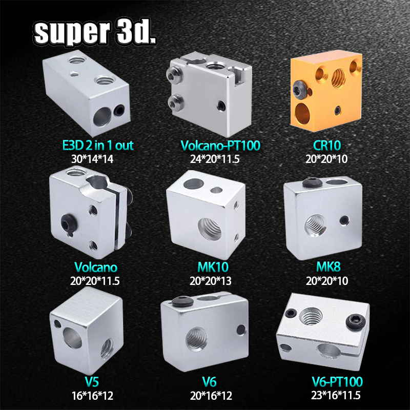3D Printing Warehouse - 1 Uds. Bloque de calor 3D