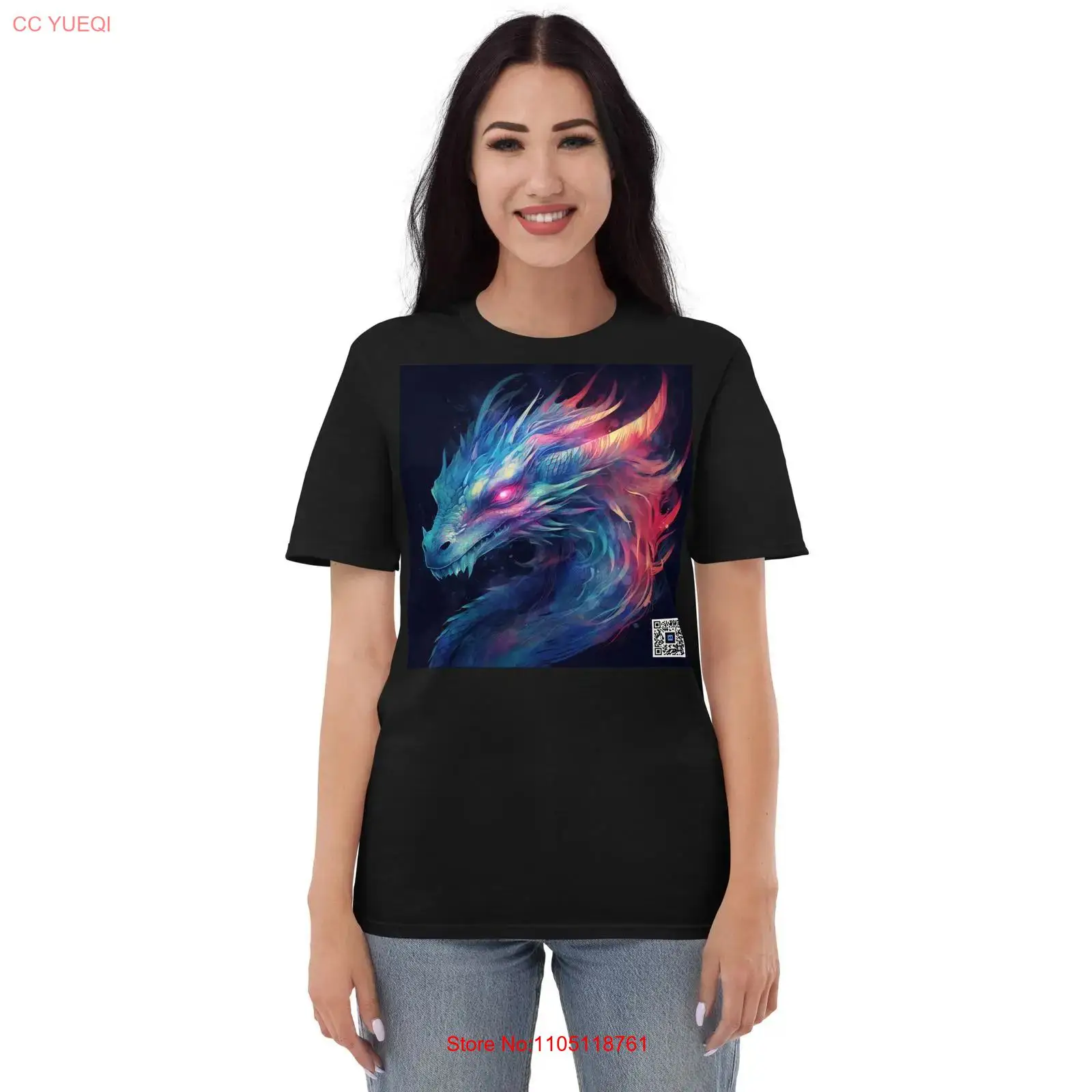 3D Printing Qr Code - Camiseta Dragon, cámara para teléfono inteligente,