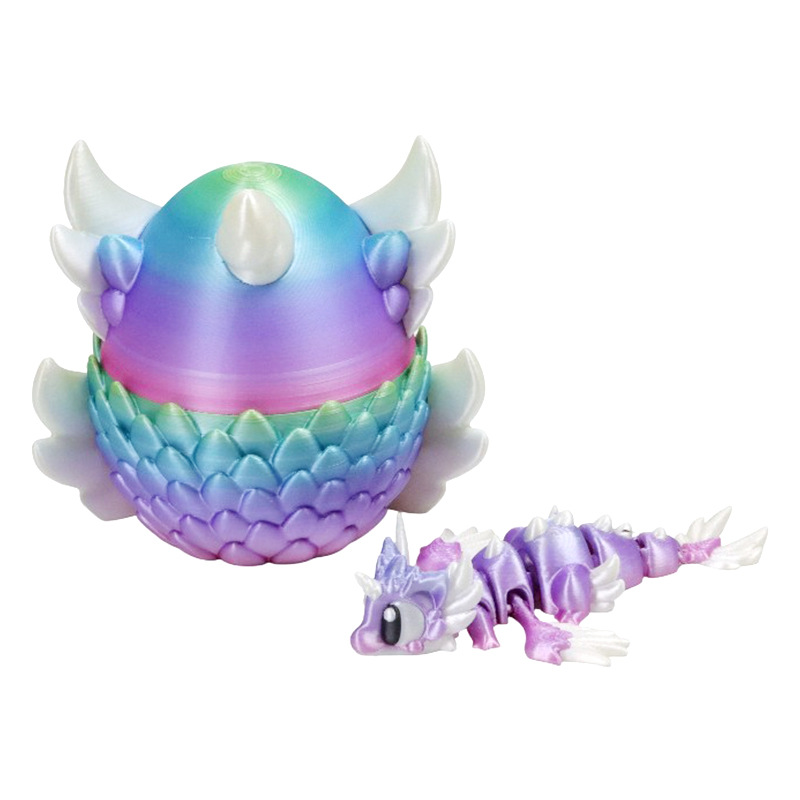 3D Printing Egg - Juego de figuras de dragón y