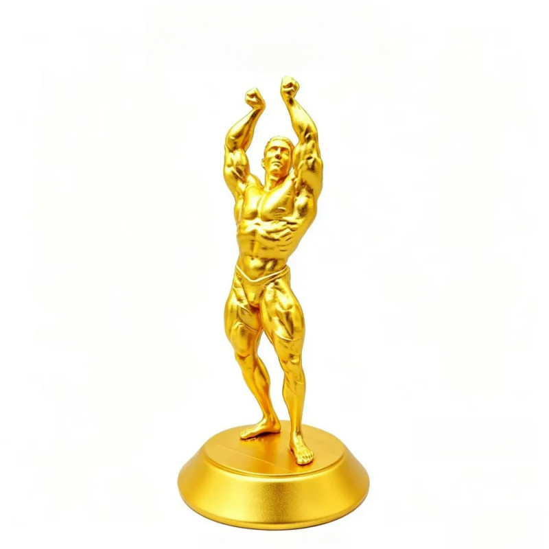 3D Printing Gold - Figura de Competición Masculina Muscular -