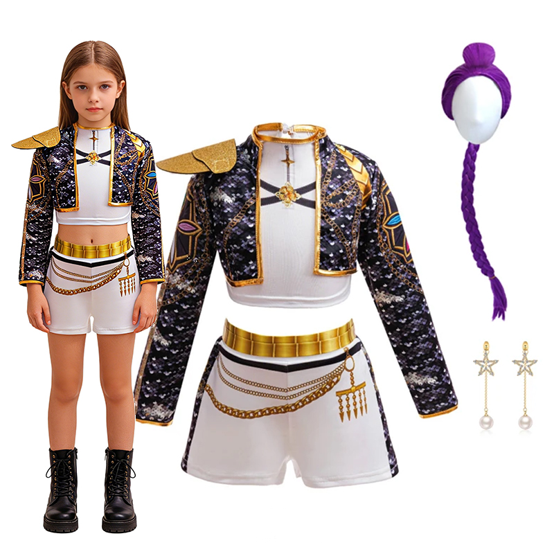 3D Printing Gold - Conjunto de Chaqueta Corta con Ribete
