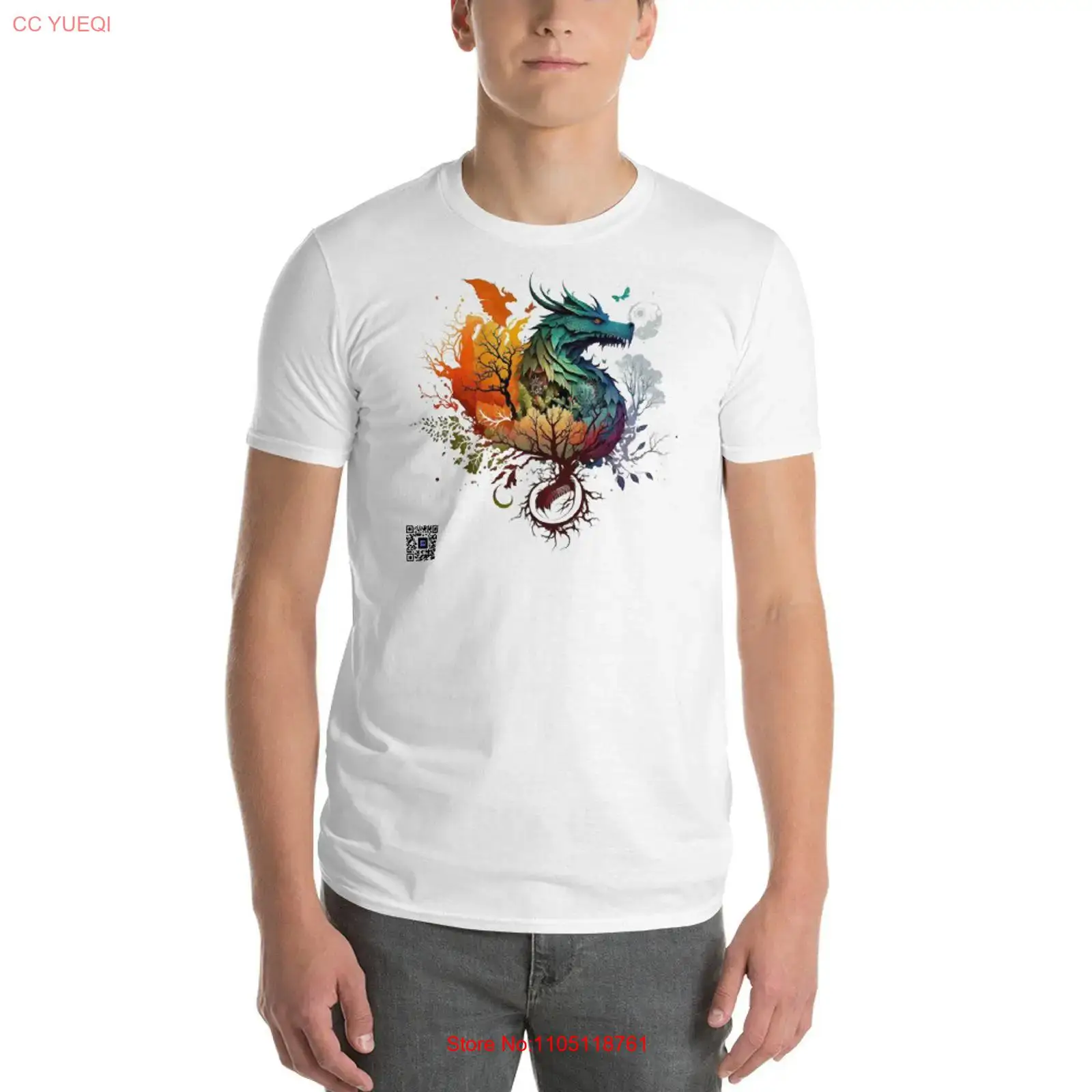 3D Printing Qr Code - Camiseta Dragon, cámara para teléfono inteligente,