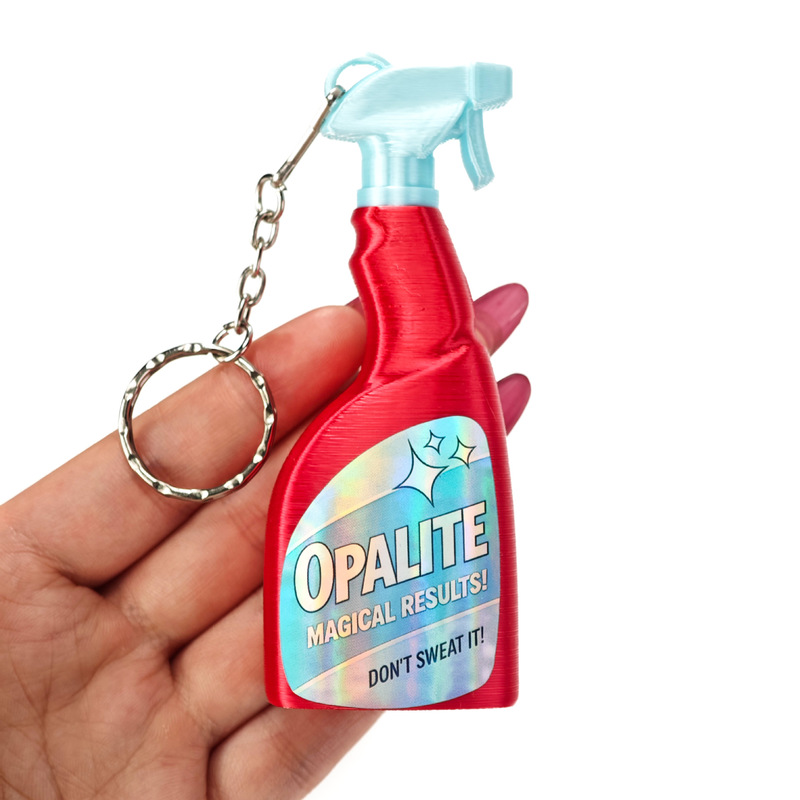 3D Printing Result - Llavero de botella limpiadora Opalite Spray