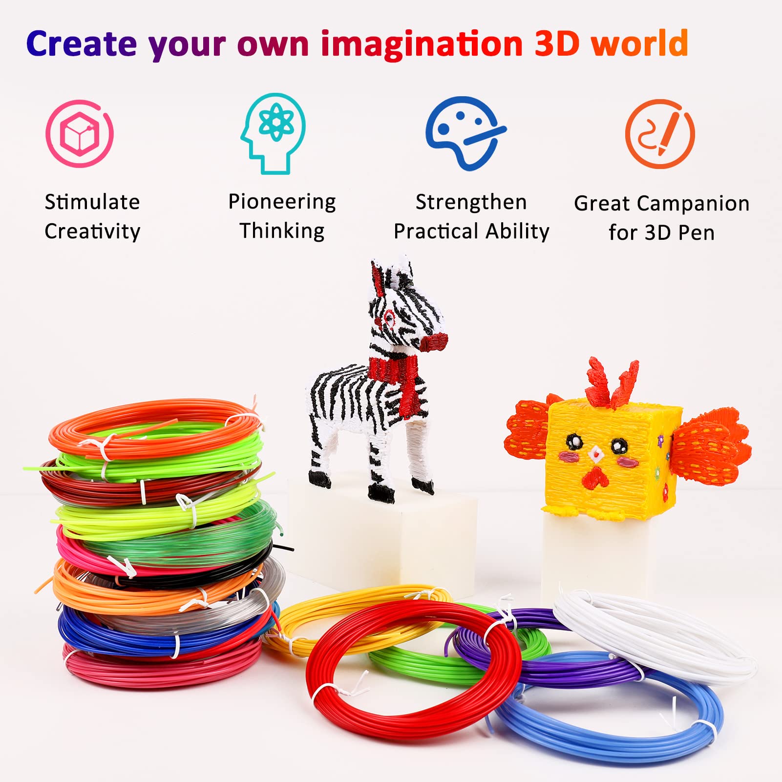 Filamento PLA de 40/32/30 colo - 3D Printing Nylon Filament reseña y precio