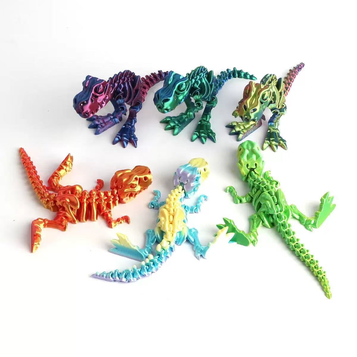 Esqueleto de dinosaurio impres - 3D Printing Joints reseña y precio