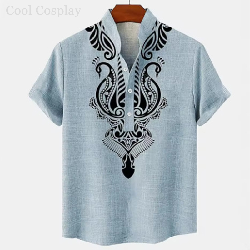 Camiseta Henley Retro para Hom - 3D Printing Quality reseña y precio