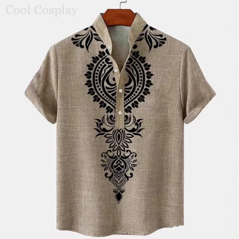 Camiseta Henley Retro para Hom - 3D Printing Quality reseña y precio