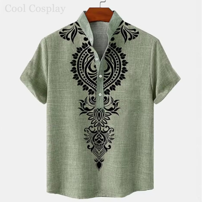 Camiseta Henley Retro para Hom - 3D Printing Quality reseña y precio