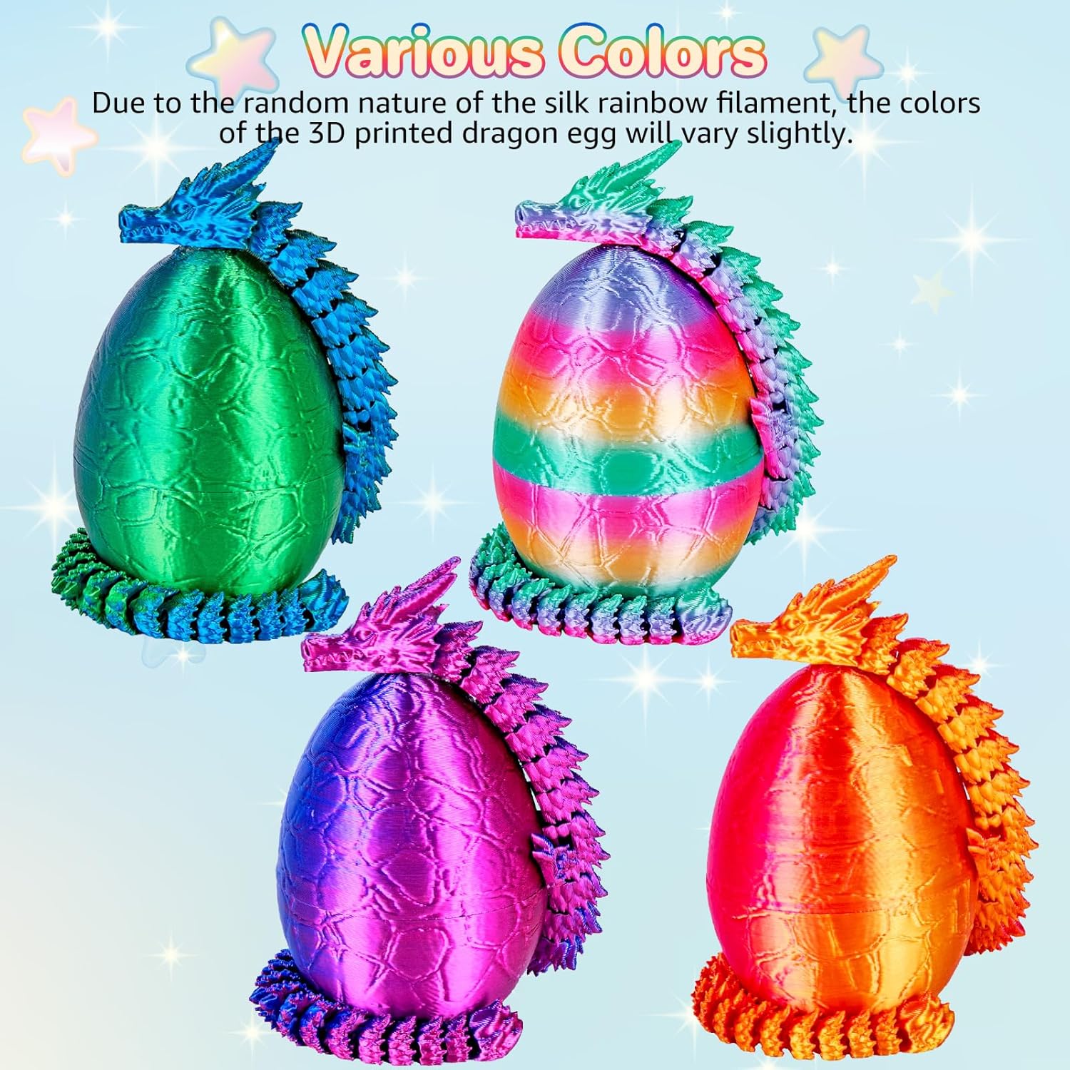 4 piezas de huevos de dragón i - 3D Printing Egg reseña y precio