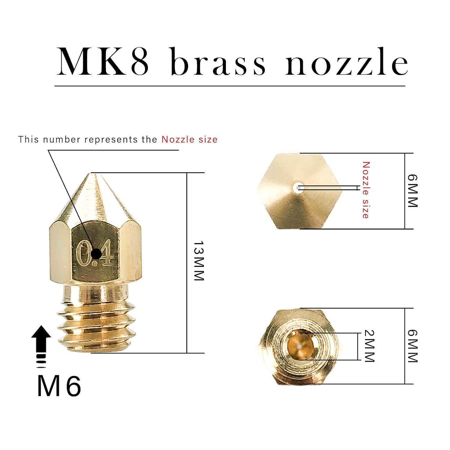 CREALITY 20 piezas MK8 boquill - 3D Printing Creality reseña y precio