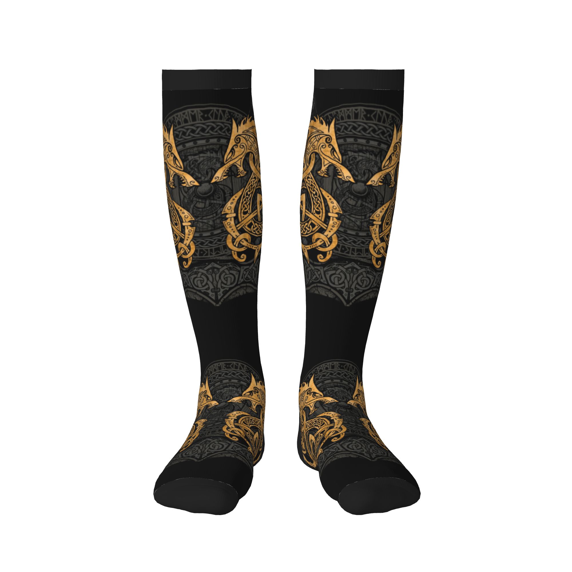 Calcetines deportivos Harajuku - 3D Printing Gold reseña y precio