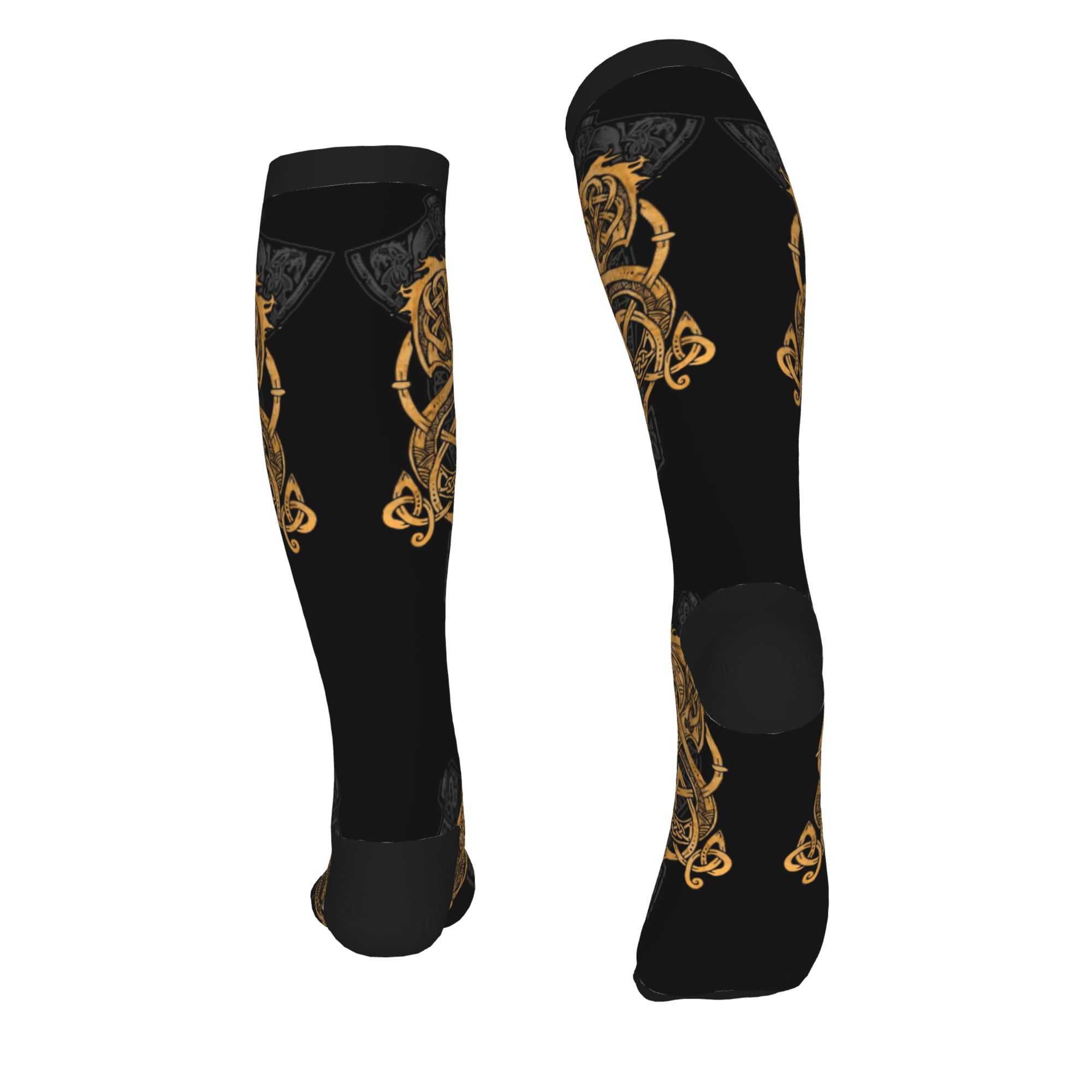 Calcetines deportivos Harajuku - 3D Printing Gold reseña y precio