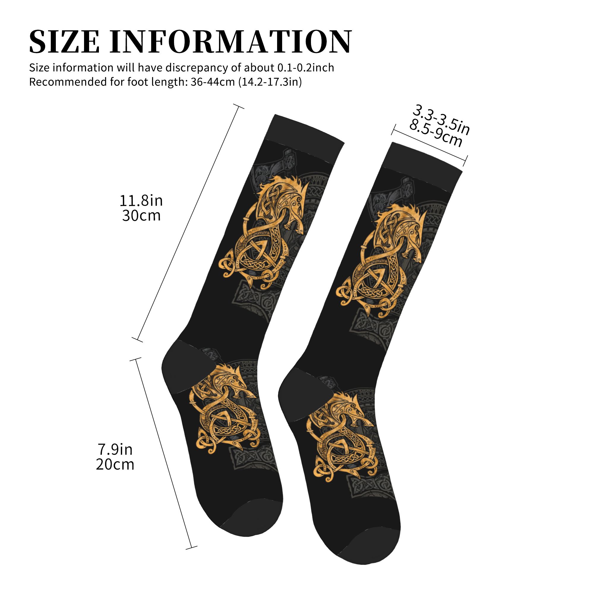 Calcetines deportivos Harajuku - 3D Printing Gold reseña y precio