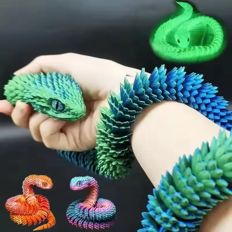 Serpiente impresa en 3D, jugue - 3D Printing Joints reseña y precio