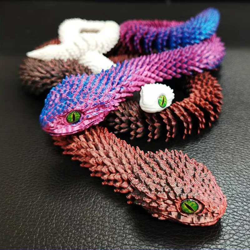 Serpiente impresa en 3D, jugue - 3D Printing Joints reseña y precio