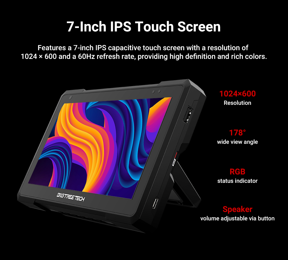 BIGTREETECH Pad 7 pantalla tác - 3D Printing Warehouse reseña y precio