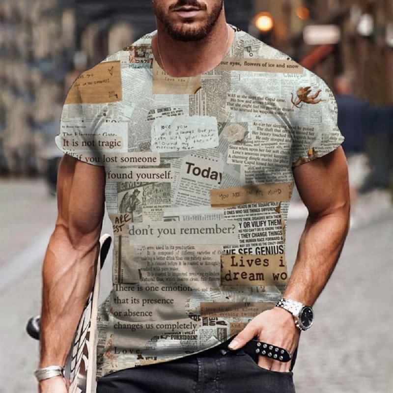 Camiseta con patrón de diarios - 3D Printing Journal reseña y precio