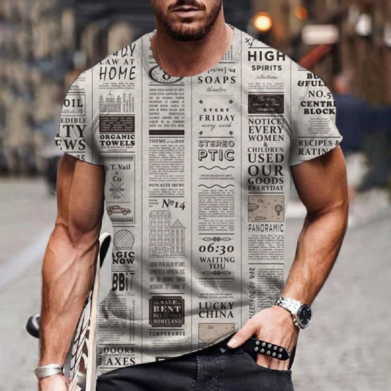 Camiseta con patrón de diarios - 3D Printing Journal reseña y precio