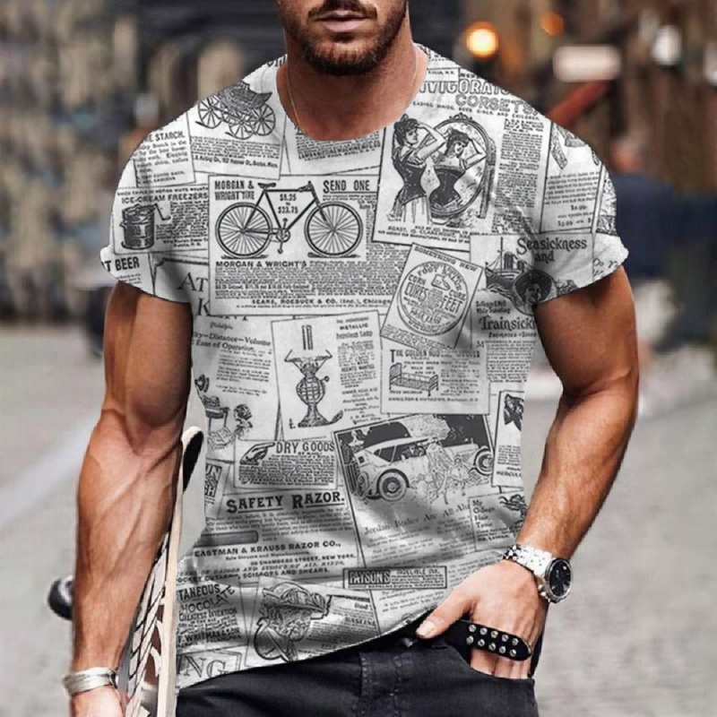 Camiseta con patrón de diarios - 3D Printing Journal reseña y precio
