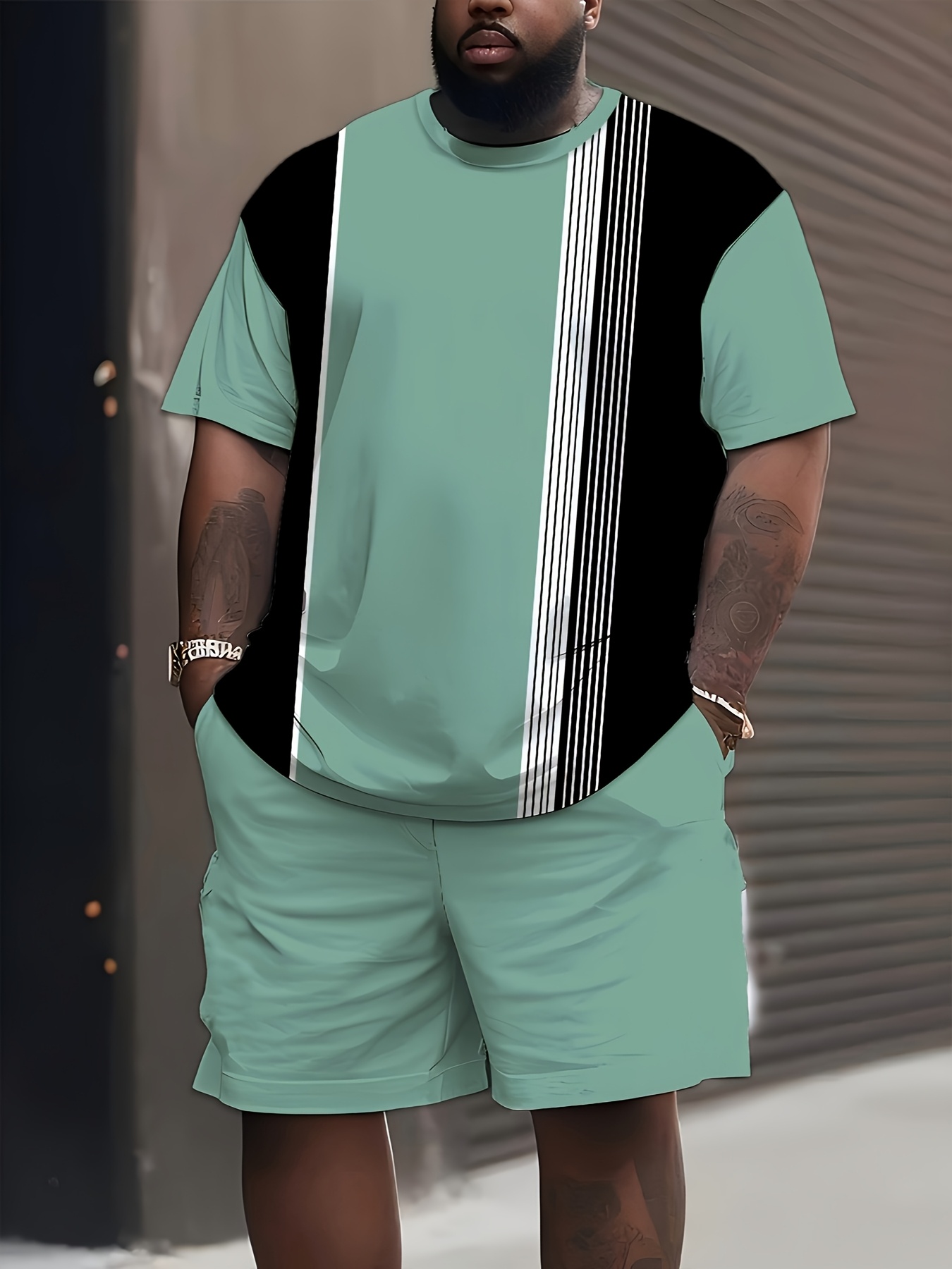 Conjunto de Verano para Hombre - 3D Printing Jersey reseña y precio