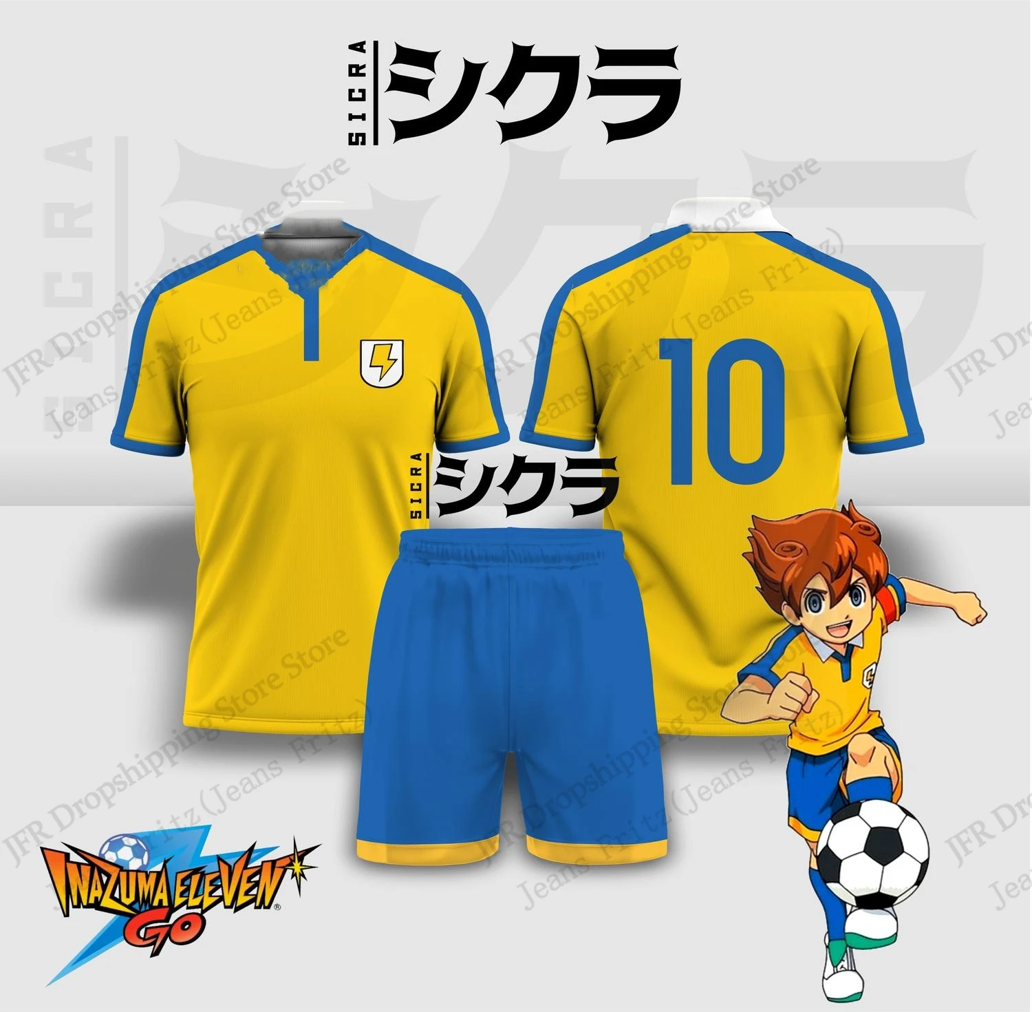 Conjunto de Jersey Inazuma Ele - 3D Printing Jersey reseña y precio